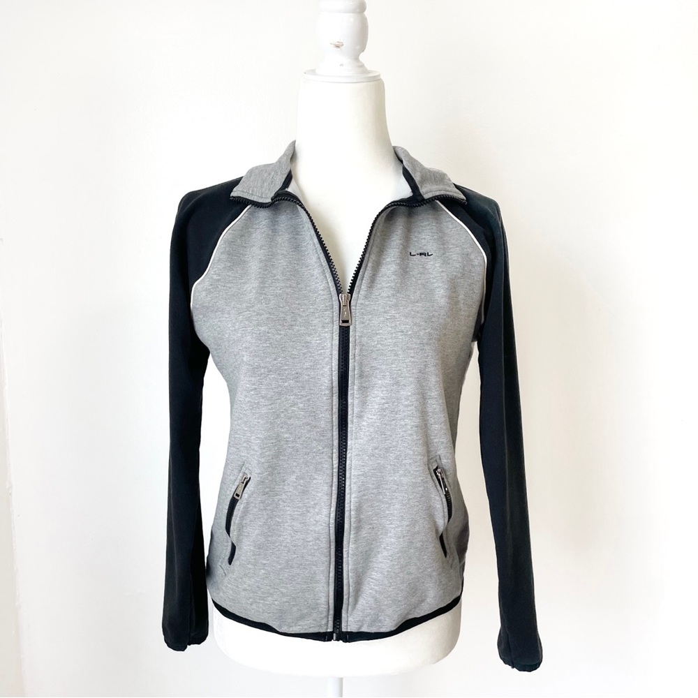 Ralph Lauren Active Grey & Black Zip-Up Jacket